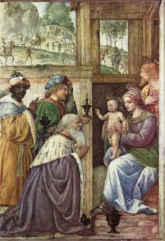 Bernardino Luini : Adoration of the Magi, detached fresco